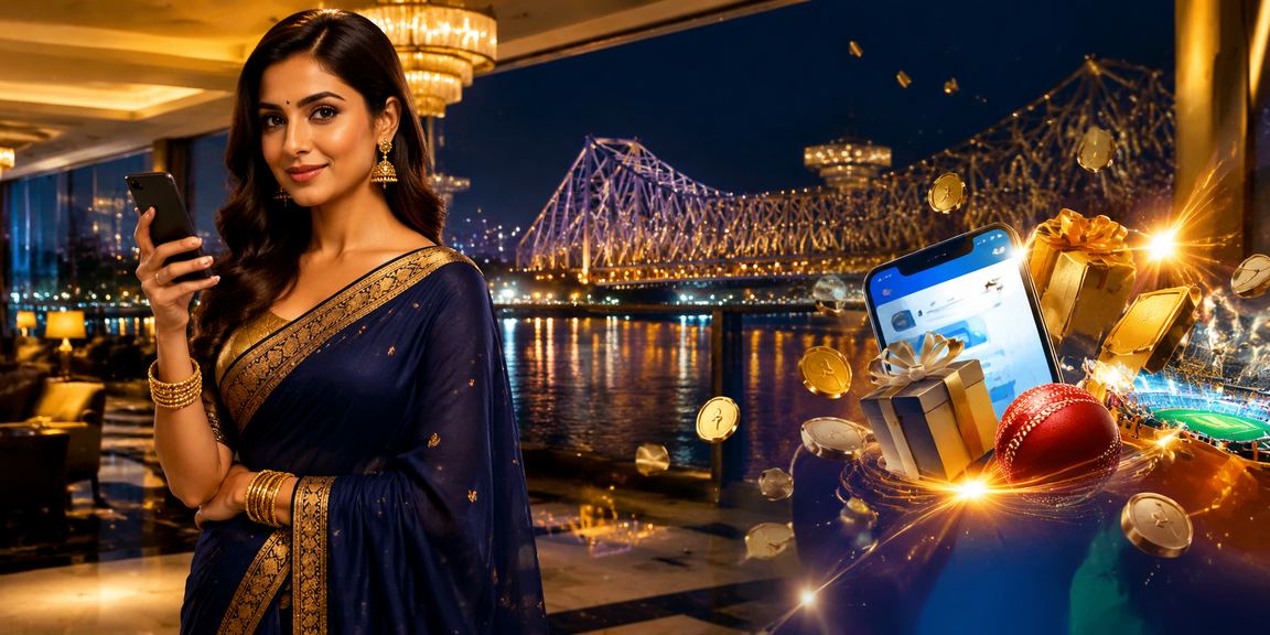 Female player using mobile payments for Teen Patti in Kolkata